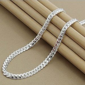 New Sterling Silver Unisex Necklace